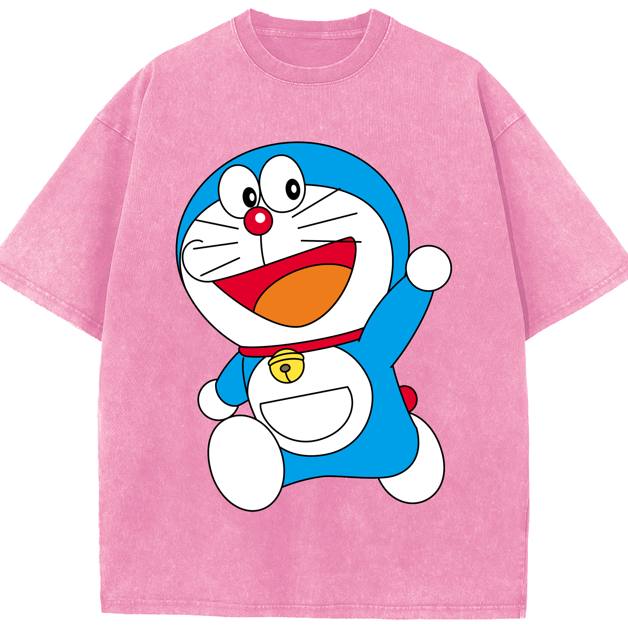 （画像用） ドラえもん Doraemon 綿100% ヴィンテージ風 半袖Tシャツ（フロントプリント）
